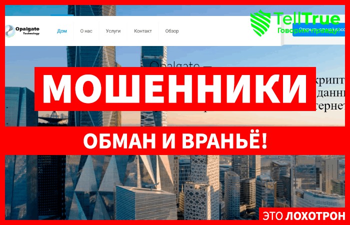 Opalgate Technologies (opalgate.tech) липовые помощники по возврату криптовалюты!