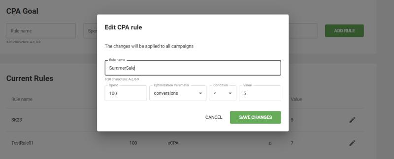 
Оптимизация целей CPA Goal: платите меньше за CPM или CPC трафик, оптимизируя его по конверсиям 