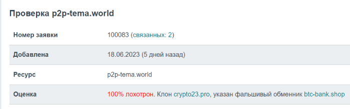 P2P PAYEER (p2p-tema.world) фейковый сервис заработка!