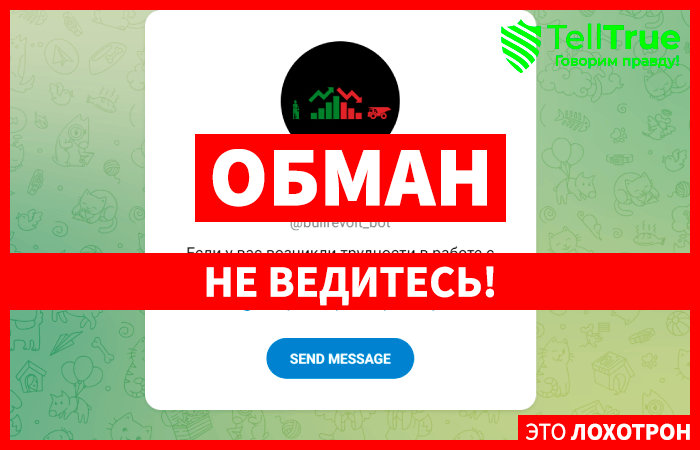 BullRevolt (t.me/bullrevolt_bot) новый бот мошенников, созданный с целью обмана!