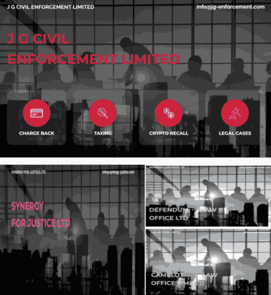 J G CIVIL ENFORCEMENT LIMITED (jg-enforcement.com) шаблонные лжеюристы мошенники!