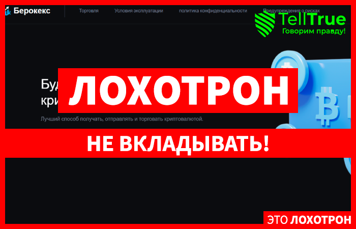 Berockex (berockex.com) еще одна шаблонная биржа жуликов!