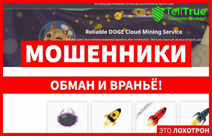 Dogecoin Mining Platform (dogecoinminer.space): обзор и отзывы