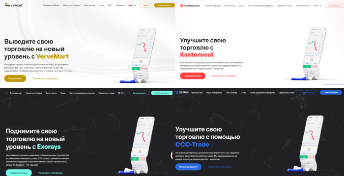 VerveMart (vervemart.co) лжеброкер! Отзыв TellTrue