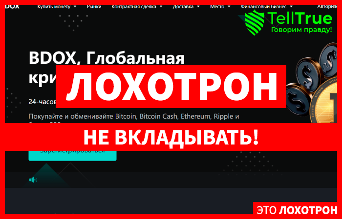 BDOX (bdoxex.com) криптобиржа аферистов!