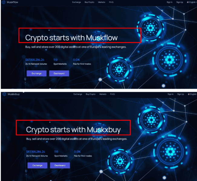 Muskflow (muskflow.com) очередная биржа от шаблонных мошенников!