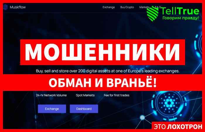 Muskflow (muskflow.com) очередная биржа от шаблонных мошенников!